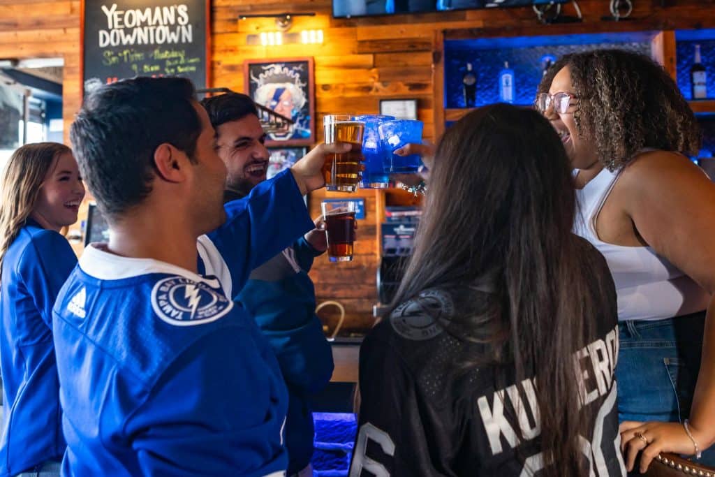 Burgers, Brews & Big Wins: Catch the NHL Playoffs at Yeoman’s!